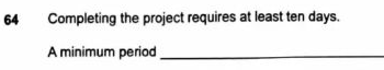 A sentence-transformation question with its given opening